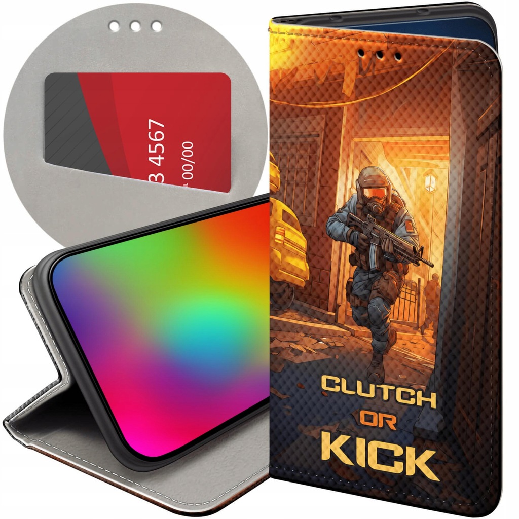 ETUI Z KLAPKĄ DO REALME GT2 PRO 5G WZORY CS GO COUNTER-STRIKE FUTERAŁ CASE