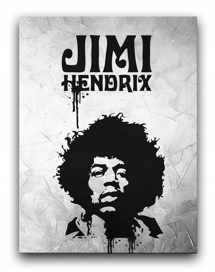 JIMI HENDRIX - 80x60cm plakat canvas Beatles