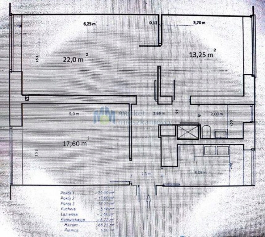 Biuro Warszawa, Żoliborz, 68,00 m²