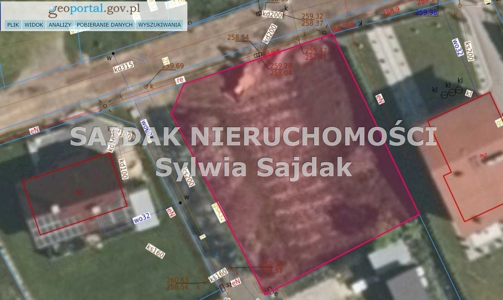 Działka, Jarząbkowice, 764 m²