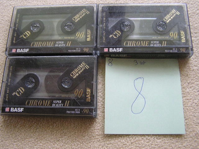 ZESTAW 3 SZTUK KASET - BASF CHROME II.14