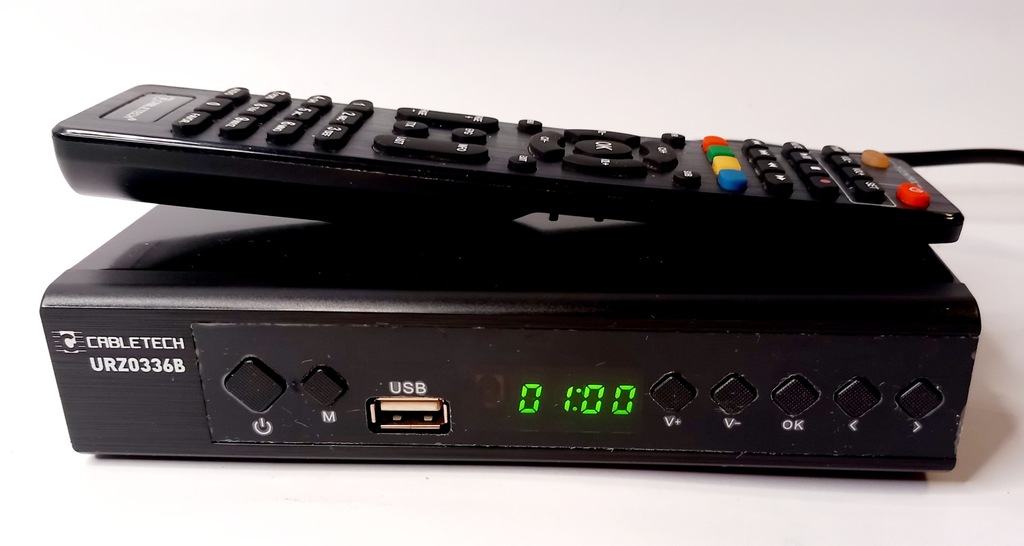 Dekoder TV DVB-T2 H.265 HEVC USB Cabletech URZ0336B