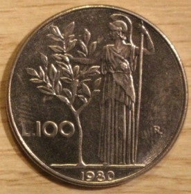 100 LIRÓW 1980 WŁOCHY