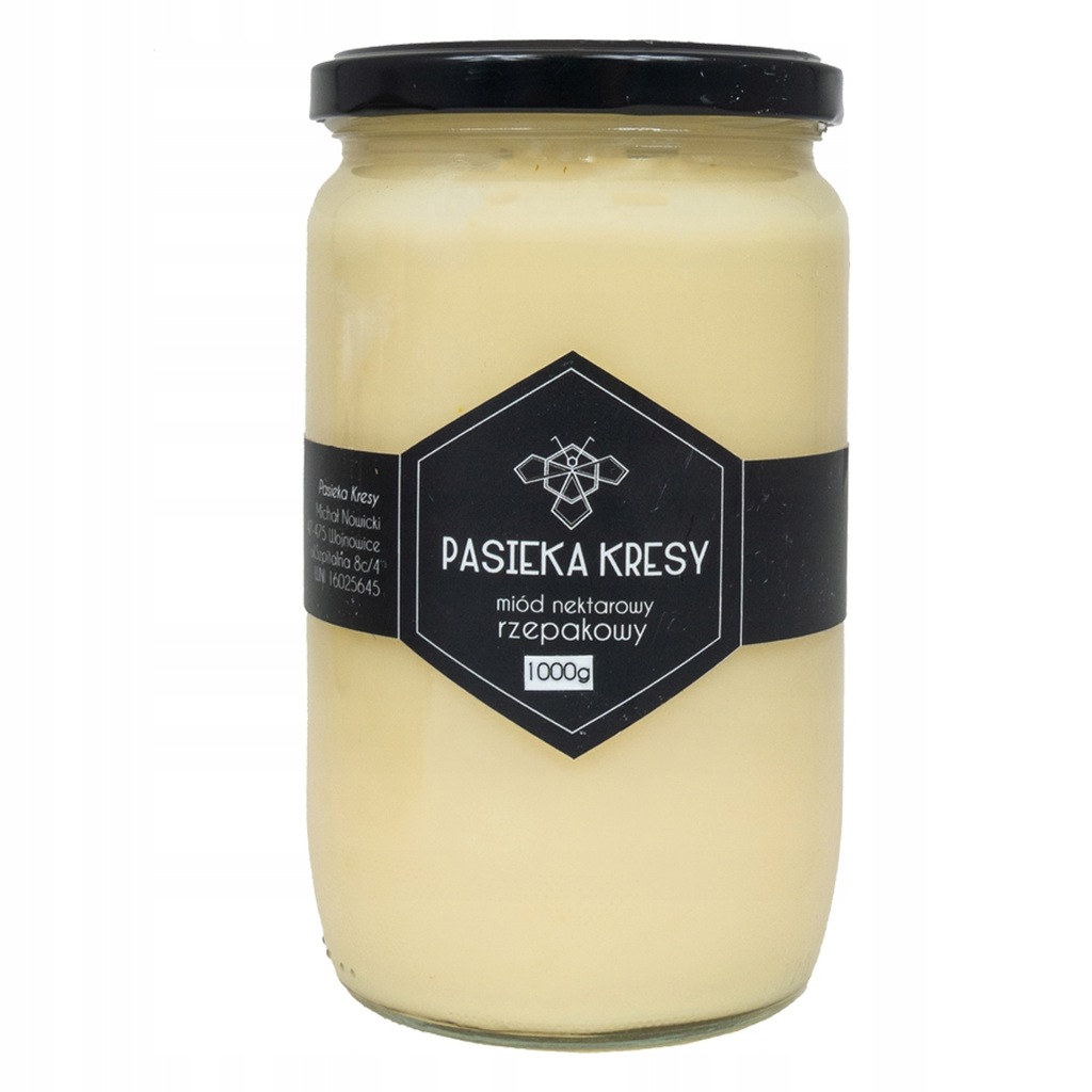 Miód rzepakowy Pasieka Kresy 1kg. Pyszny i Zdrowy.