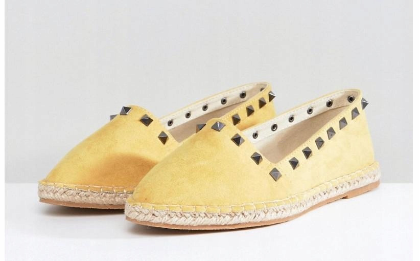 ASOS__XDI ŻÓŁTE ESPADRYLE Z ĆWIEKAMI__39