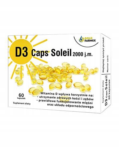Witamina D3 Caps Soleil 2000 j.m. 60 kaps.