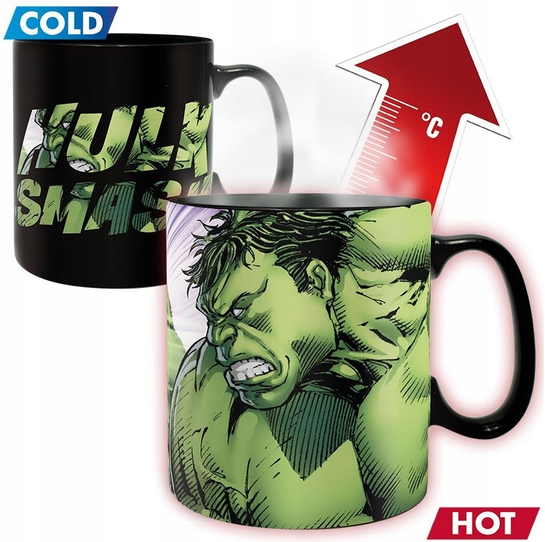 HULK MARVEL Kubek magiczny AVENGERS 460ml ORYGINAŁ