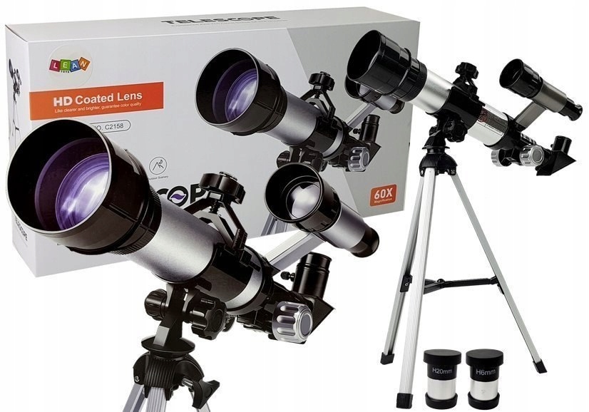 Teleskop Luneta Edukacyjny Astronomia Odkrywca 60x LEAN Toys