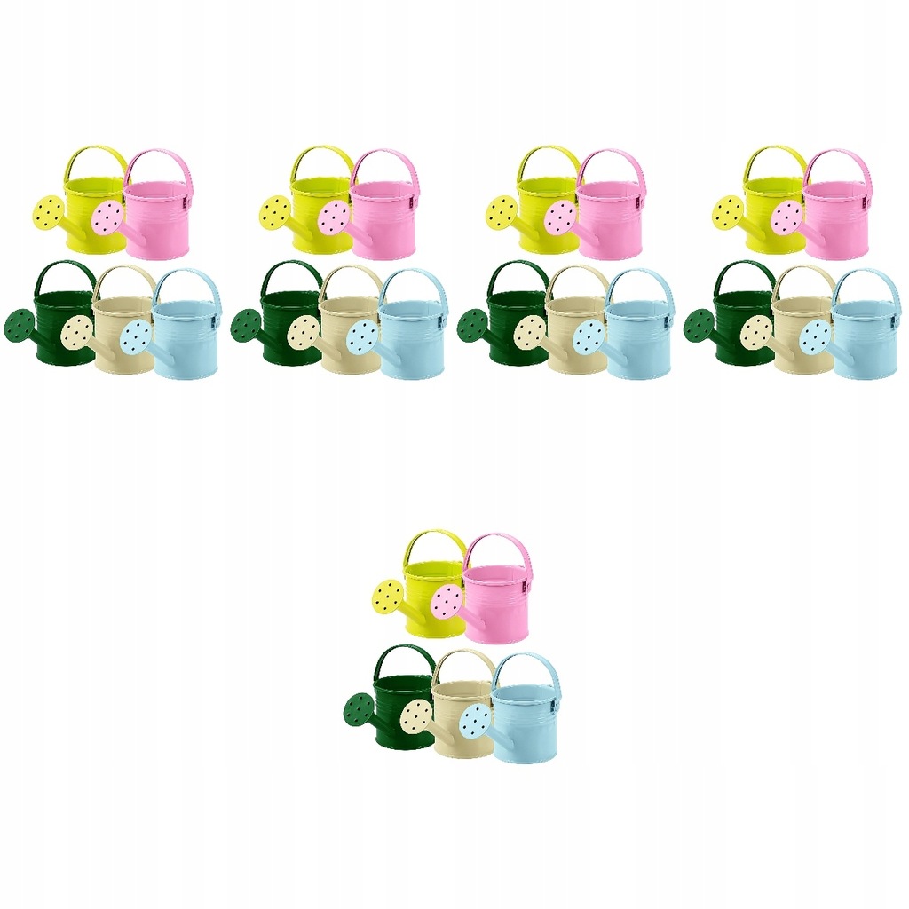 Mini konewka wiadro metalowe na zewnątrz 5 sztuk