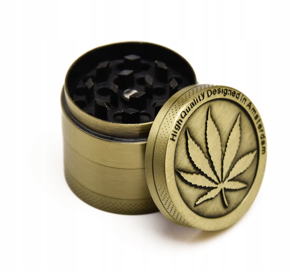 MŁYNEK GRINDER THC CBD AMSTERDAM MARIHUANA FILTRY