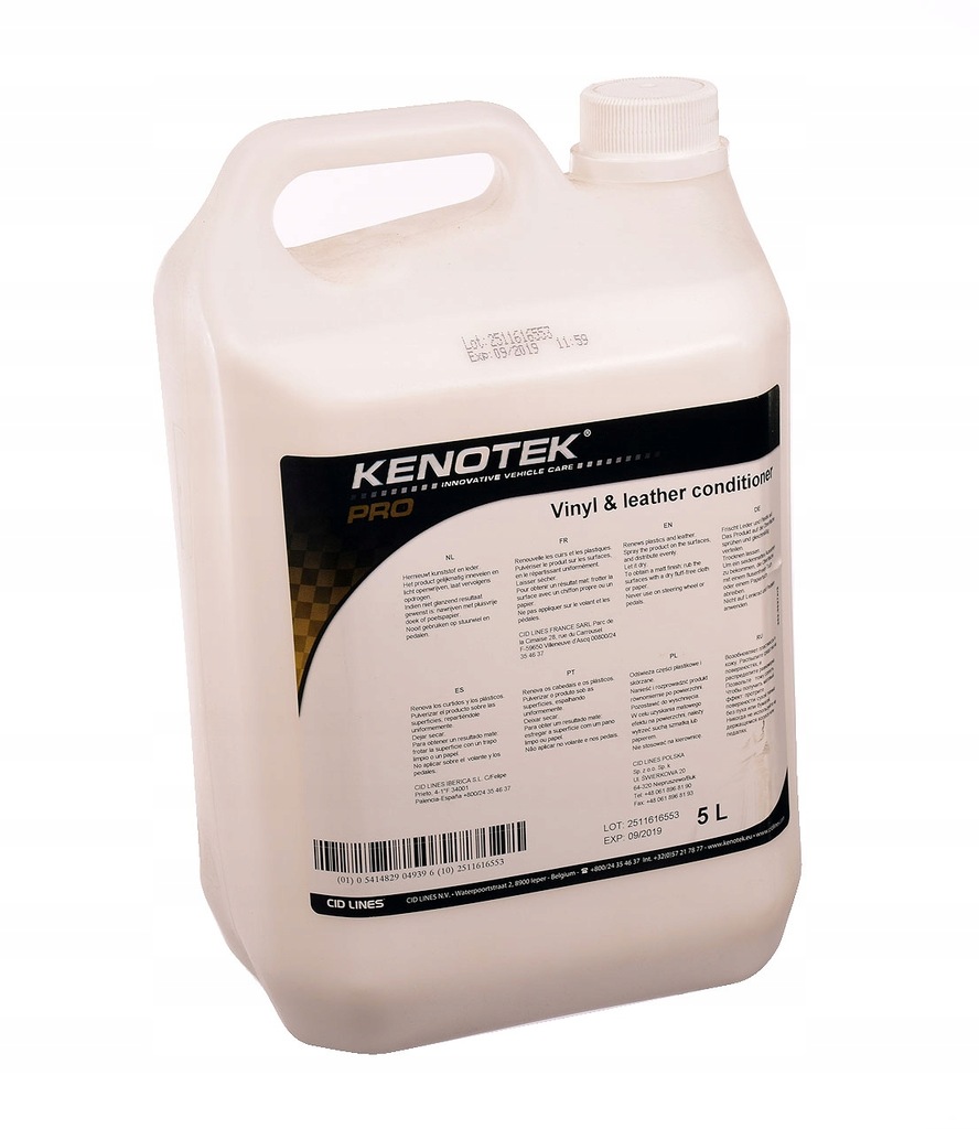 a VINYL & LEATHER CONDITIONER 5L KENOTEK