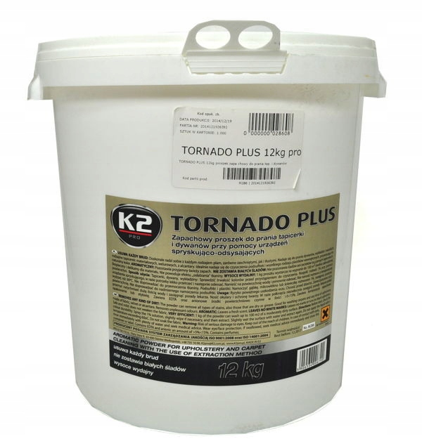 K2 TORNADO PLUS Proszek do prania tapicerki 1kg