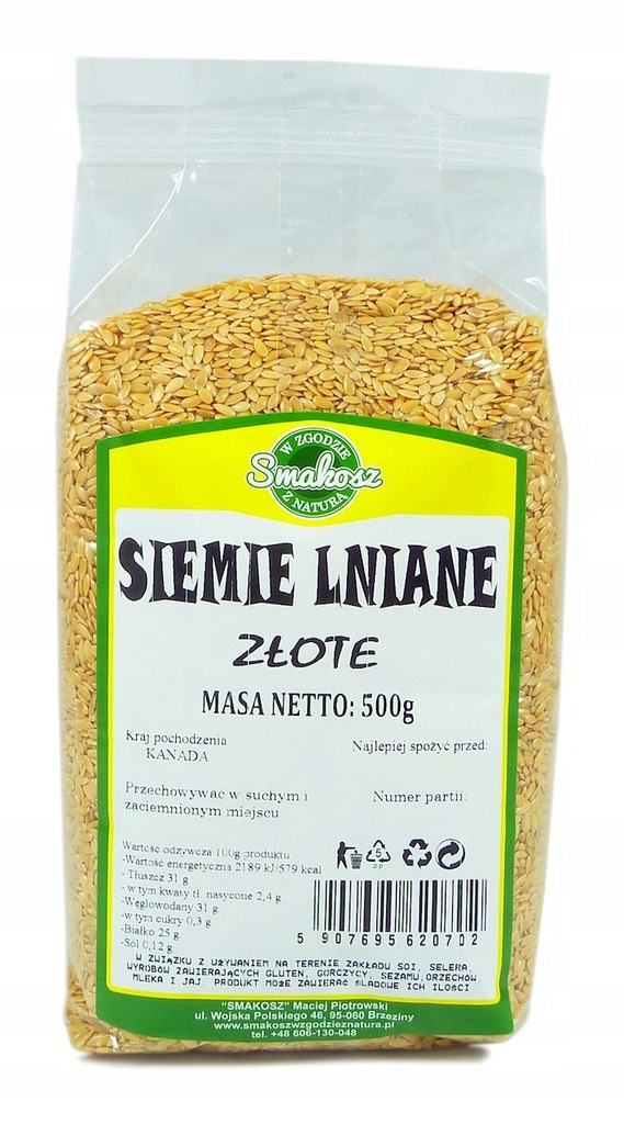 SMAKOSZ Siemię lniane złote 500g ____________