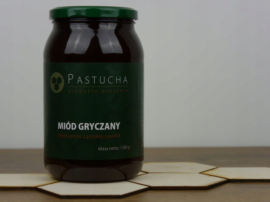 Miód nektarowy gryczany Pasieka Pastucha 1,2 kg