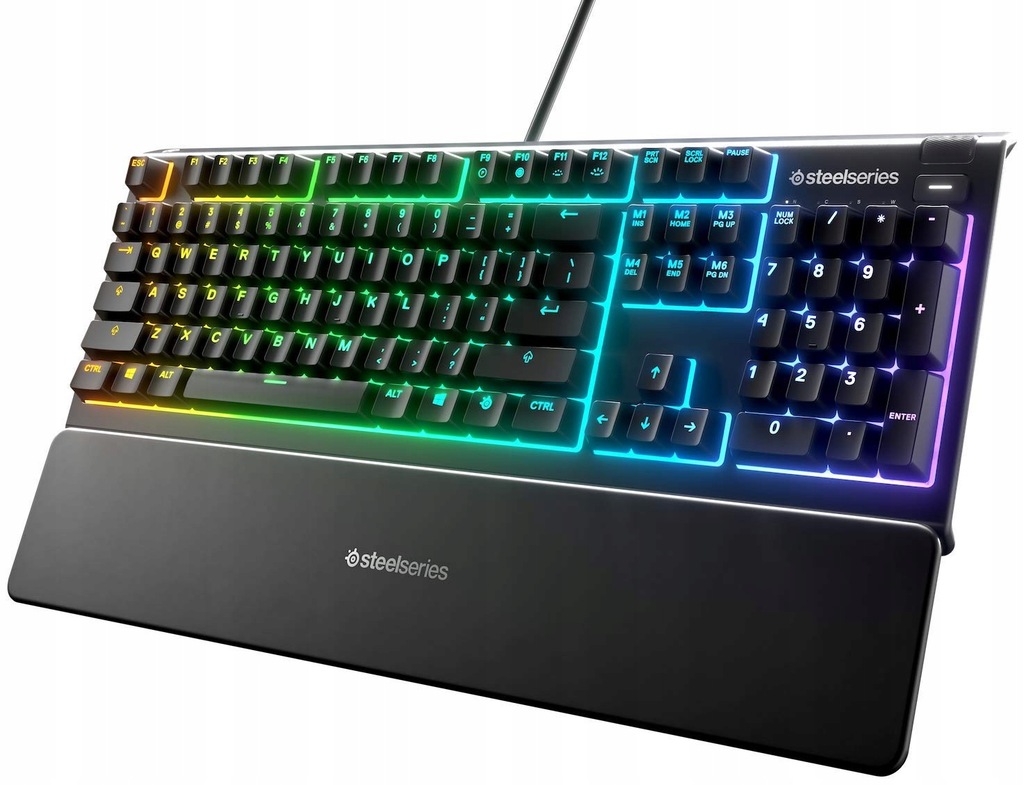 Klawiatura SteelSeries Apex 3 - Gaming, IP32, RGB,