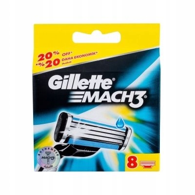 Gillette Mach3 8 szt mężczyzn Wkład do maszynki