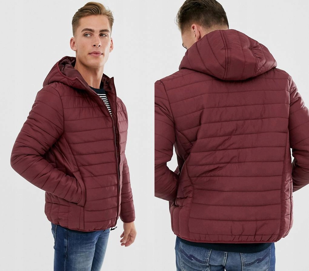 THREADBARE BORDOWA KURTKA PUCHOWA KAPTUR (XL)