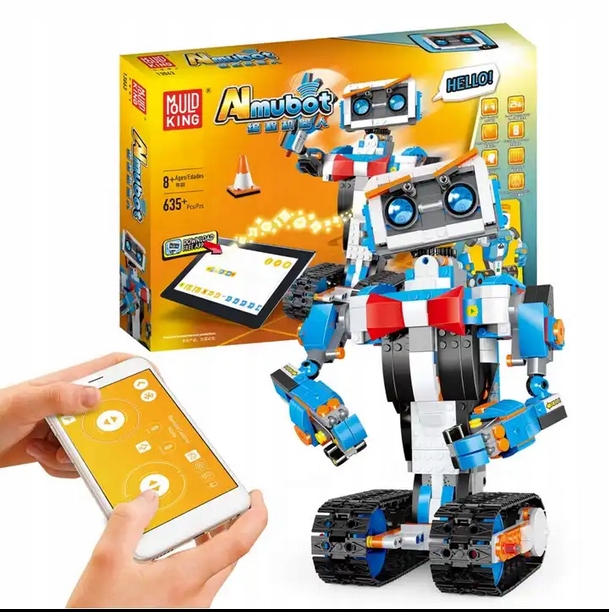 KLOCKI Mould King 13063 STEROWANY SMART ROBOT ALMUBOT APLIKACJA RC