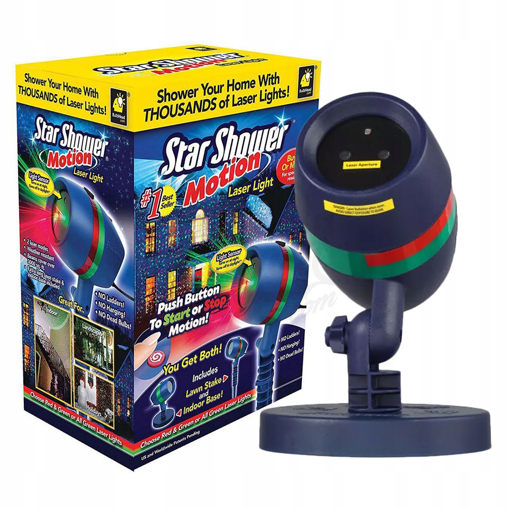 Projektor Reflektor Laserowy Star Shower Motion 8680067590 Oficjalne Archiwum Allegro