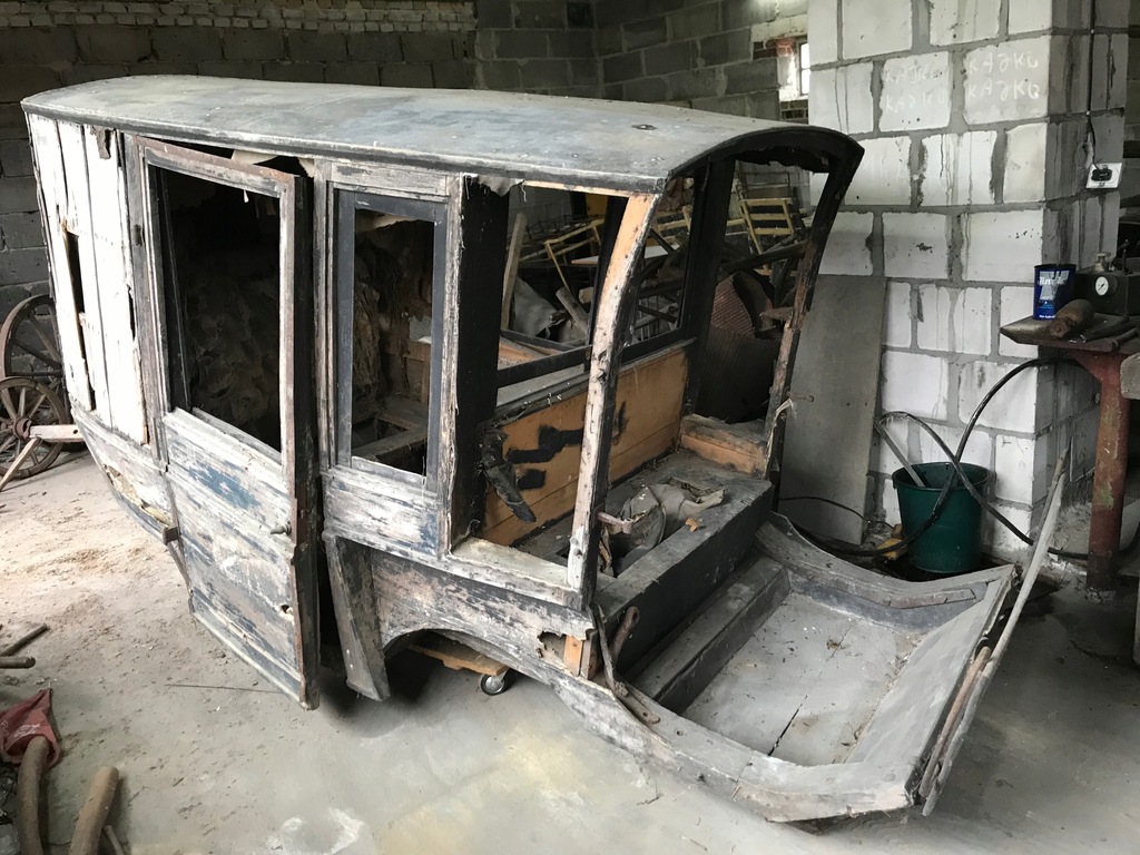 Bryczka Śląska Kareta Wóz XIX wiek powóz konny