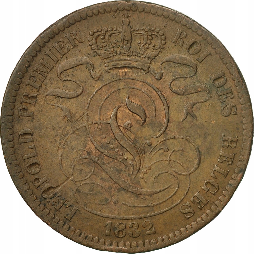 Moneta, Belgia, Leopold I, 10 Centimes, 1832, EF(4