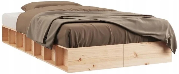 Rama łóżka 100 × 200 cm z litego drewna, 820686