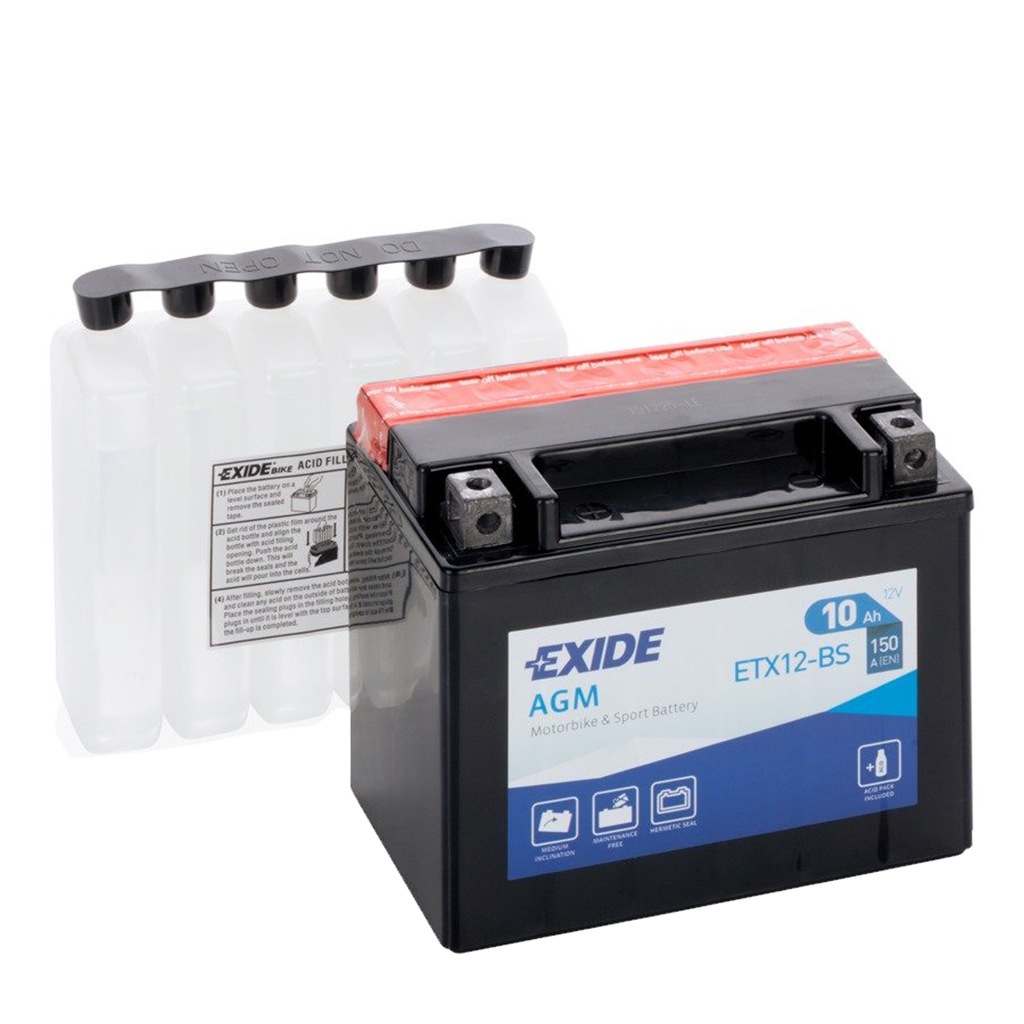 Akumulator EXIDE ETX12-BS YTX12-BS CBTX12-BS 10Ah