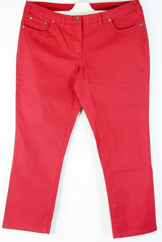 Spodnie czerwone stretch Bawełna R 42