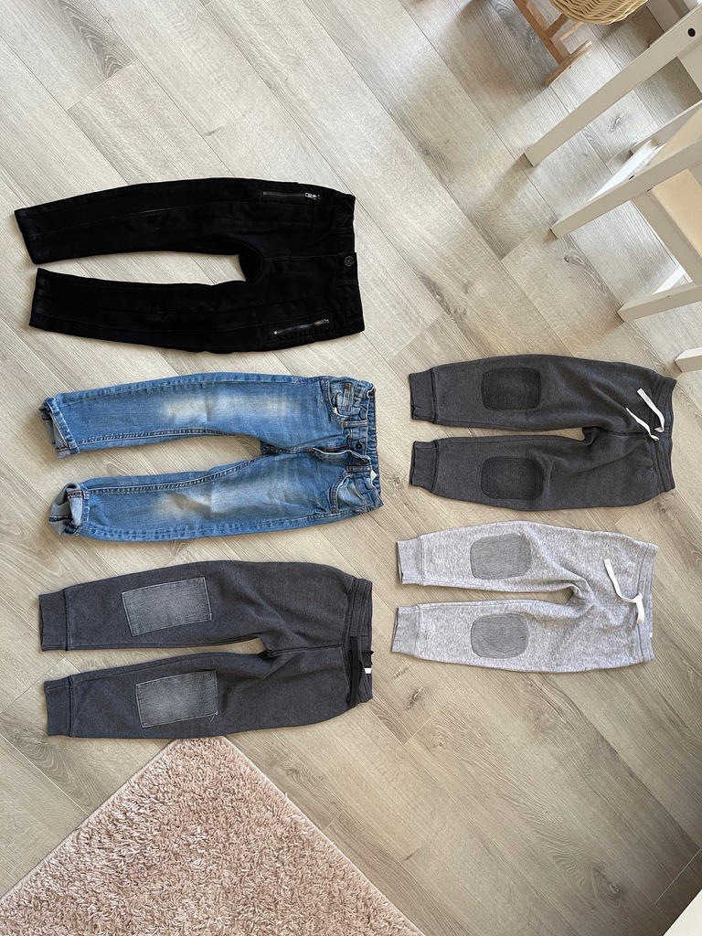 H&m Zara #5 par spodni # chłopiec #110cm