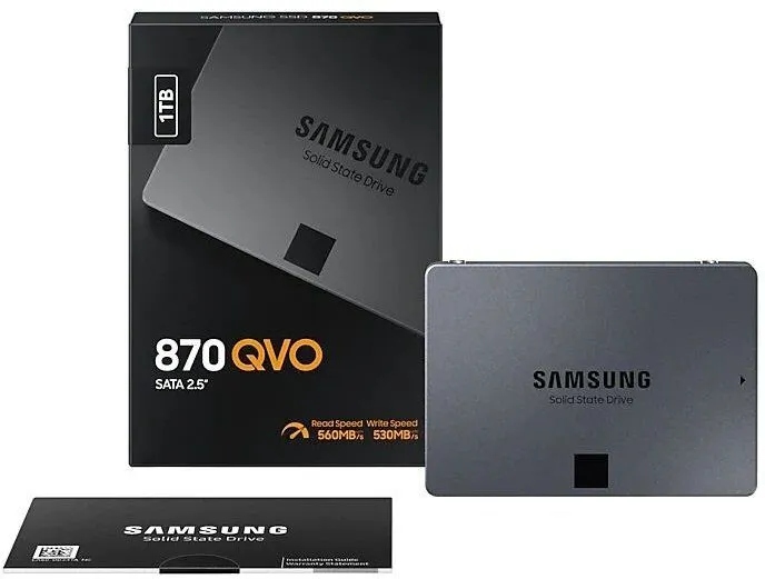 Купить Самсунг 870 QVO 1 ТБ SATA III 2,5 дюйма SSD: отзывы, фото, характеристики в интерне-магазине Aredi.ru