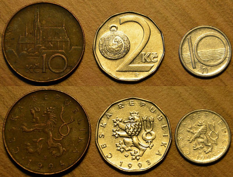 Czechosłowacja 2,10 koron 10halerzy -3 monety WOŚP