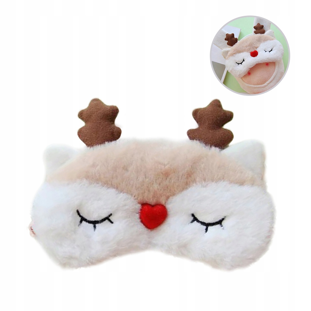 MIĘKKA NA OCZY Z PLUSZOWYM MATERIAŁEM PODRÓŻE