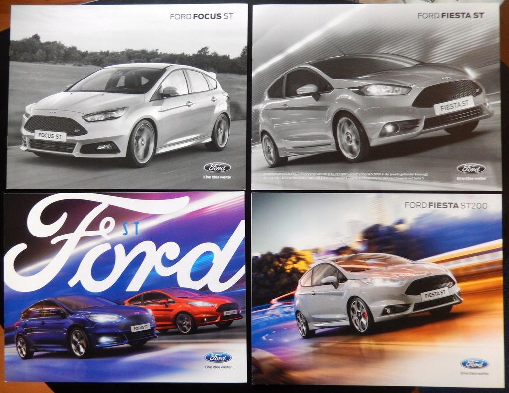 prospekt broszura FORD Fiesta ST Focus ST 2016-17