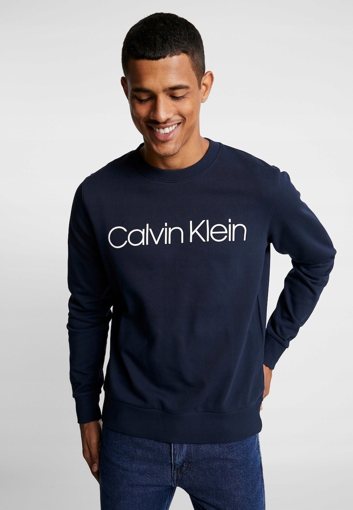 CALVIN KLEIN GRANATOWA BLUZA MĘSKA LOGO 3XL 1BCA