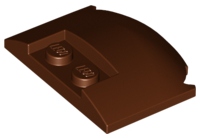 LEGO 93604 Brązowy (reddish) daszek maska 3x4x 2/3 1szt