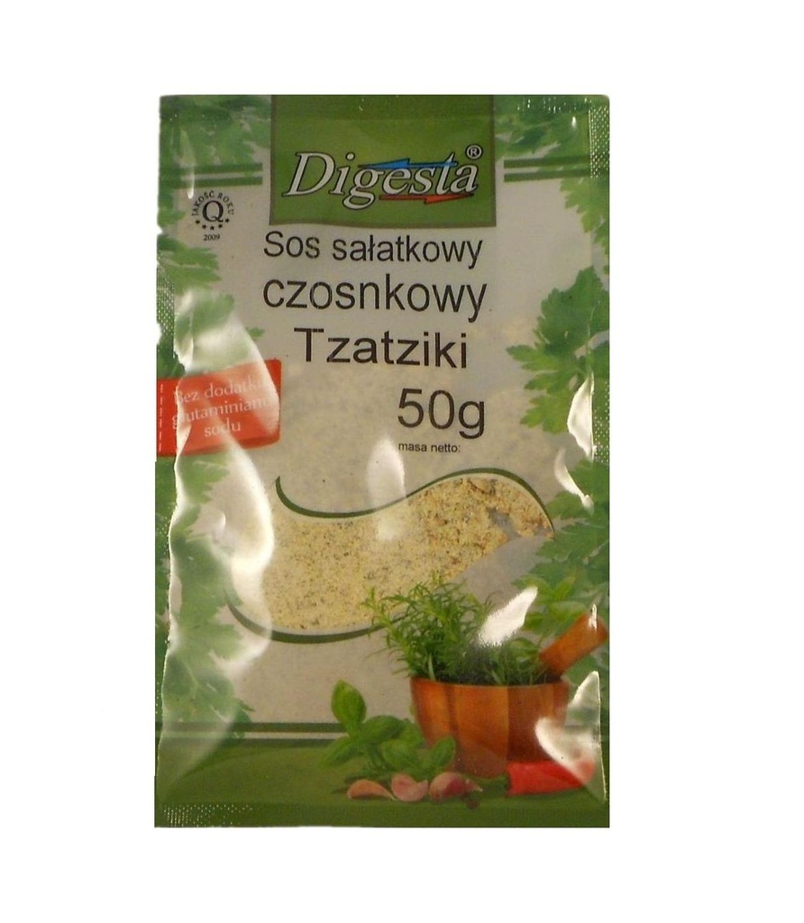 Sos do sałatek czosnkowy Tzatziki 50 gram