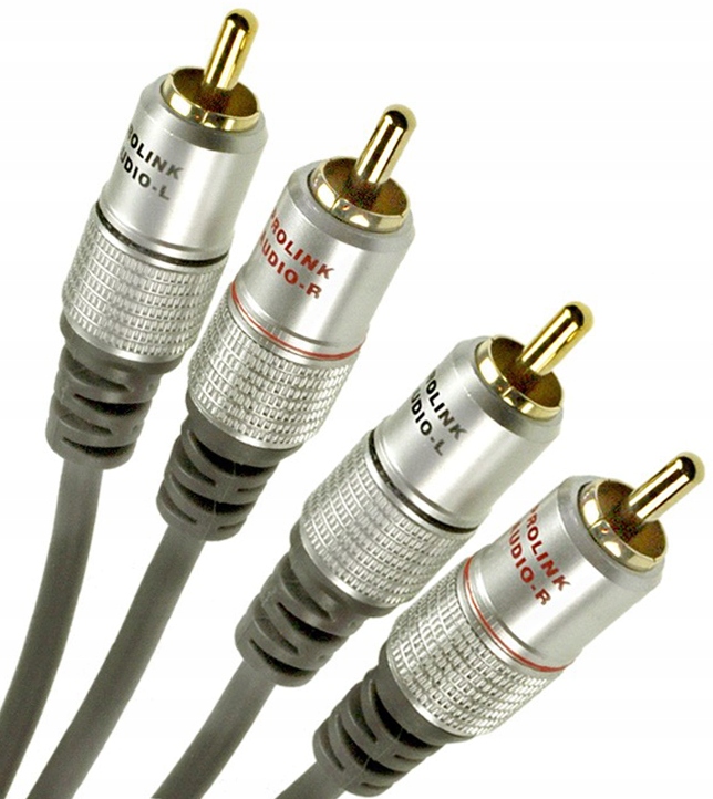 KABEL 2RCA 2RCA Z ŻYŁĄ EXCLUSIVE TCV PROLINK 4290