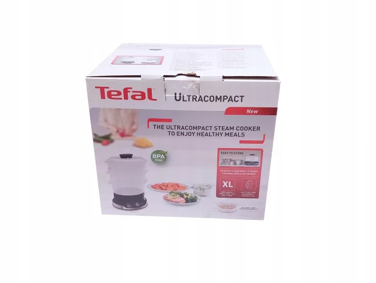 PAROWAR TEFAL ULTRACOMPACT VC204810 800W STAN BDB!