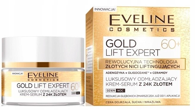 Eveline 60+ Gold Lift Expert 24K Krem Do Tworzy 50