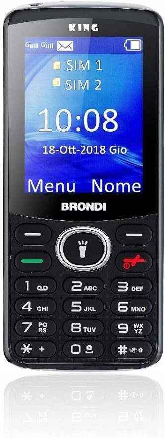 Telefon komórkowy Brondi King 32 MB / 32 MB 2G szary/czarny