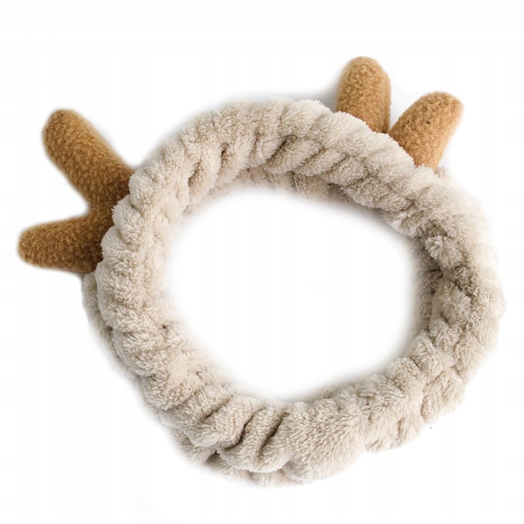 Opaska do włosów kosmetyczna ozdobna z uszkami