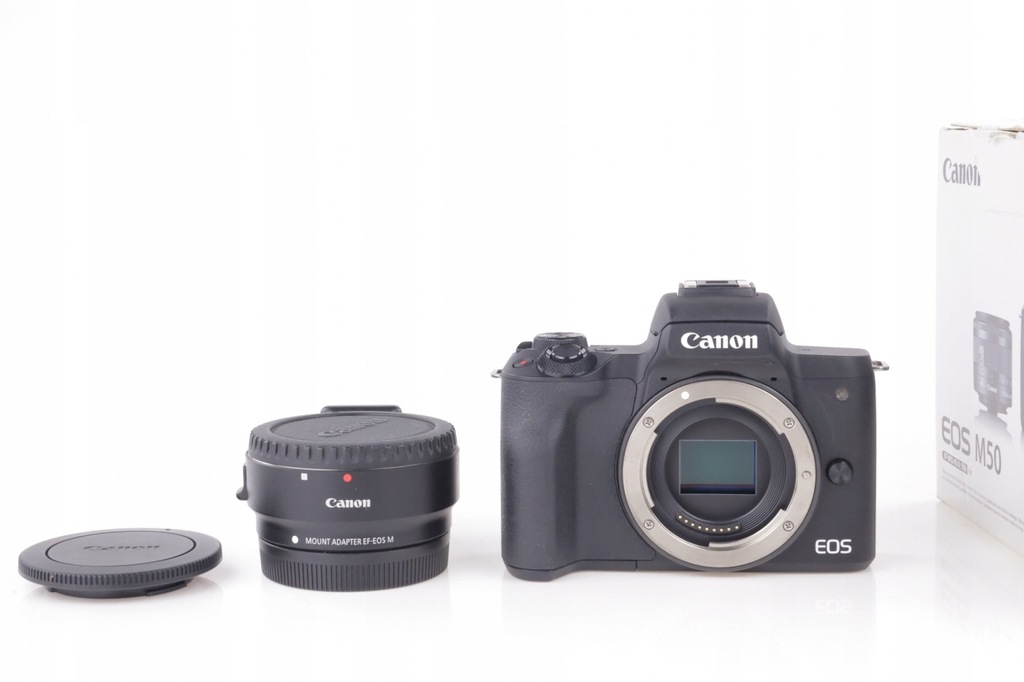 Canon EOS M50 Czarny + adapter EOS EF - EOS M