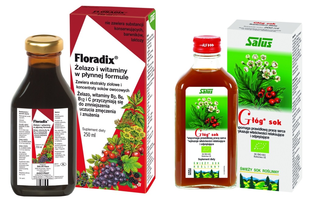 Floradix 250 ml + Głóg SOK EKO 200 ml