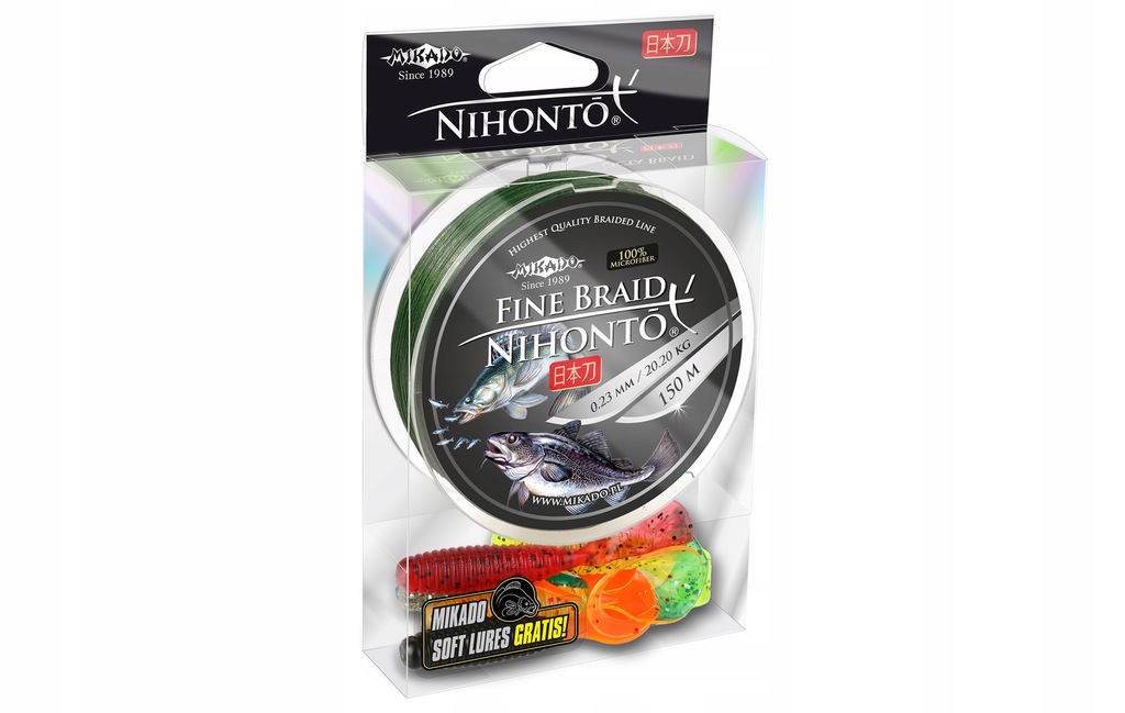 Mikado Nihonto Fine Braid 0.45 Green 150m