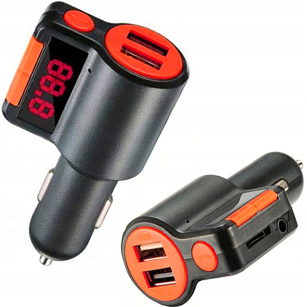 TRANSMITER SAMOCHODOWY FM BLUETOOTH USB SD MP3 44