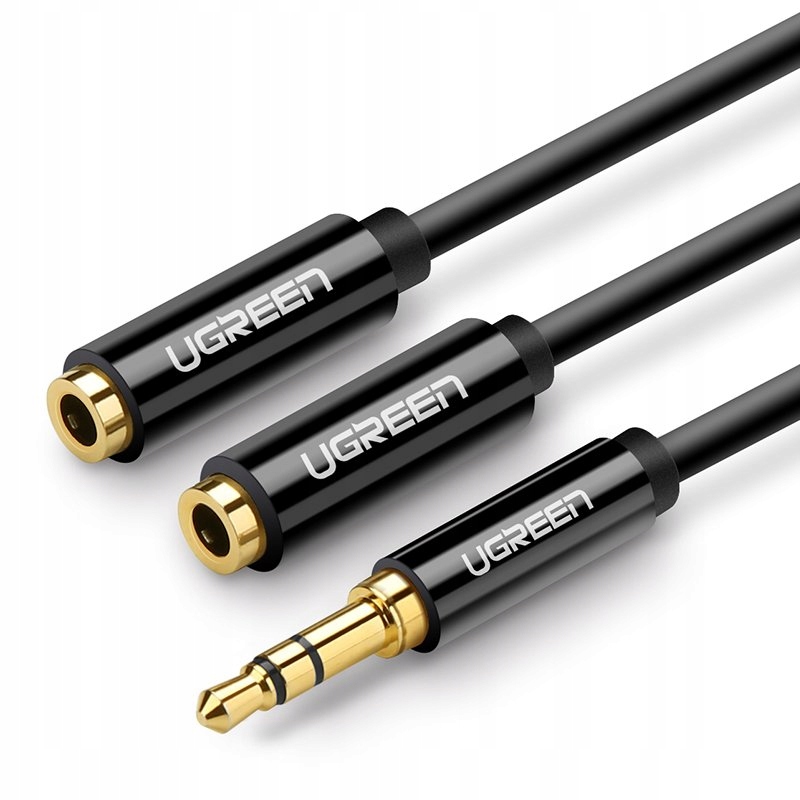 Ugreen kabel rozdzielacz 3,5 mm mini jack AUX 25cm