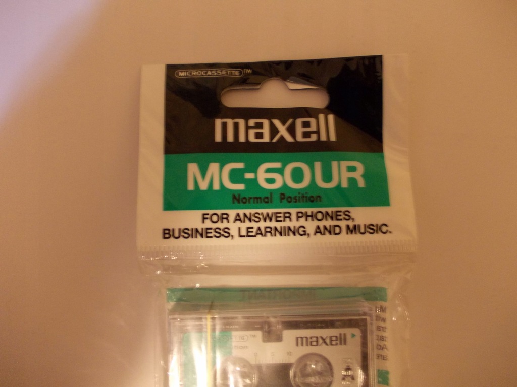Mikrokaseta microcassette Maxell MC-60UR, nowe