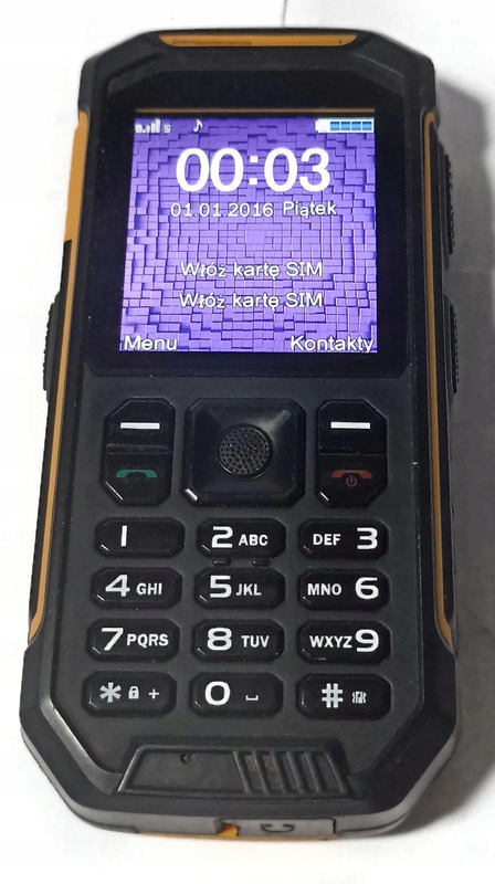 Telefon komórkowy Telefunken Outdoor WT2 64 MB / 128 MB czarny