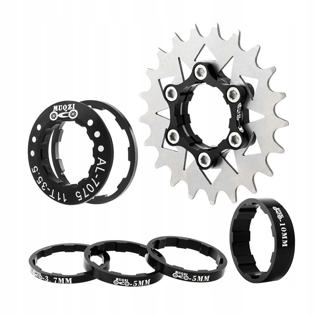 Lightweight 1 Set, Fixed Gear Sprocket Freewheel Hub Mountain Bikes Black