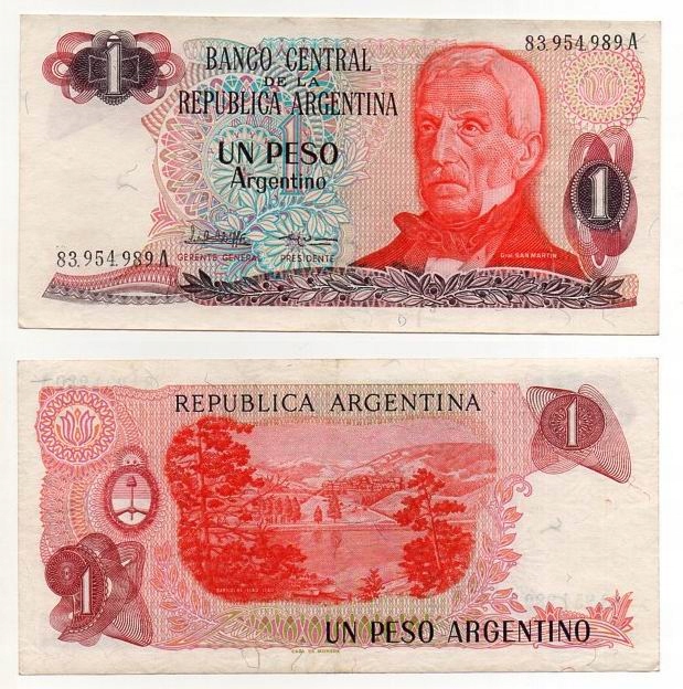 ARGENTYNA 1983-84 1 PESO